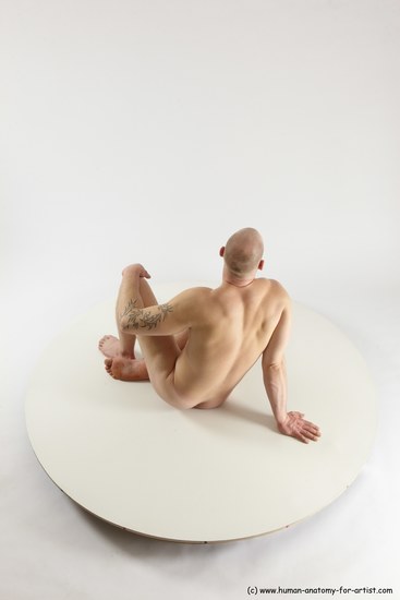 Nude Man White Sitting poses - simple Slim Bald Sitting poses - ALL Multi angles poses Realistic