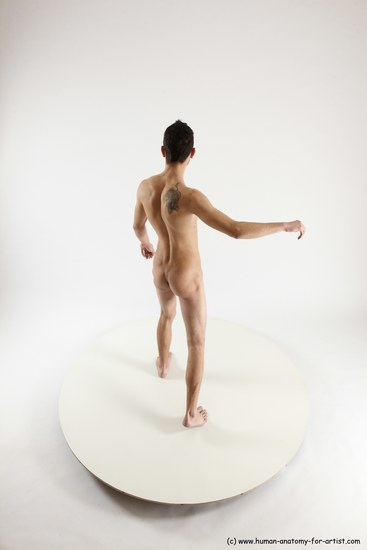 Nude Man White Standing poses - ALL Athletic Short Brown Standing poses - simple Multi angles poses Realistic