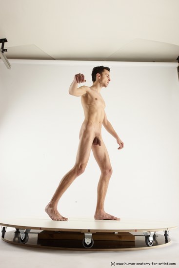 Nude Man White Standing poses - ALL Athletic Short Brown Standing poses - simple Multi angles poses Realistic