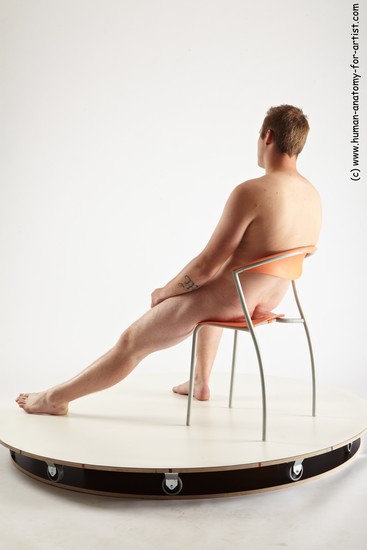 Nude Man White Standing poses - ALL Average Short Brown Standing poses - simple Realistic