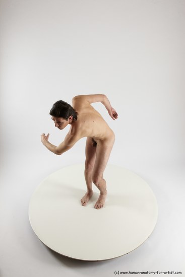 Nude Man White Standing poses - ALL Slim Short Brown Standing poses - simple Multi angles poses Realistic