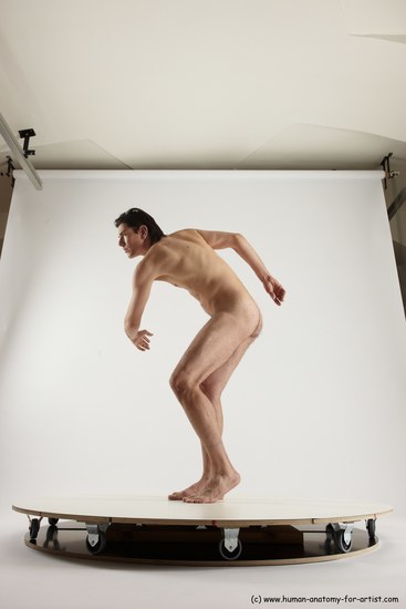 Nude Man White Standing poses - ALL Slim Short Brown Standing poses - simple Multi angles poses Realistic