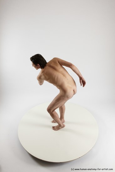 Nude Man White Standing poses - ALL Slim Short Brown Standing poses - simple Multi angles poses Realistic