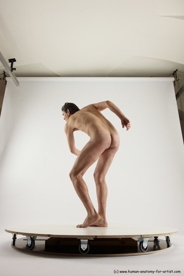 Nude Man White Standing poses - ALL Slim Short Brown Standing poses - simple Multi angles poses Realistic