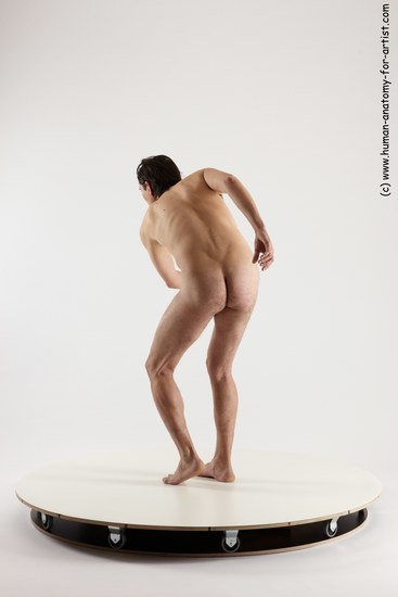 Nude Man White Standing poses - ALL Slim Short Brown Standing poses - simple Multi angles poses Realistic