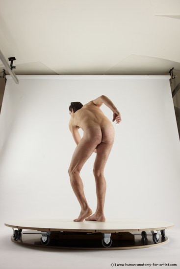 Nude Man White Standing poses - ALL Slim Short Brown Standing poses - simple Multi angles poses Realistic