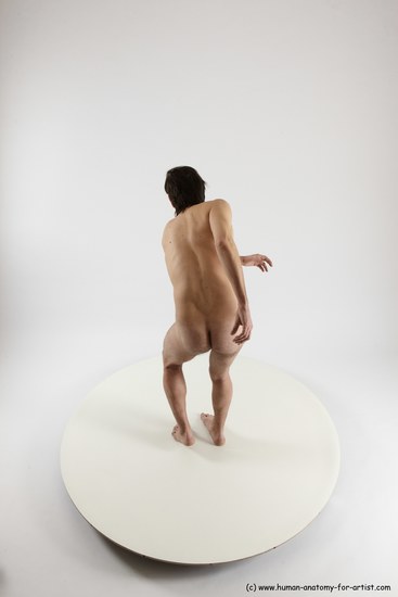 Nude Man White Standing poses - ALL Slim Short Brown Standing poses - simple Multi angles poses Realistic