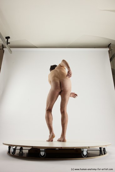 Nude Man White Standing poses - ALL Slim Short Brown Standing poses - simple Multi angles poses Realistic