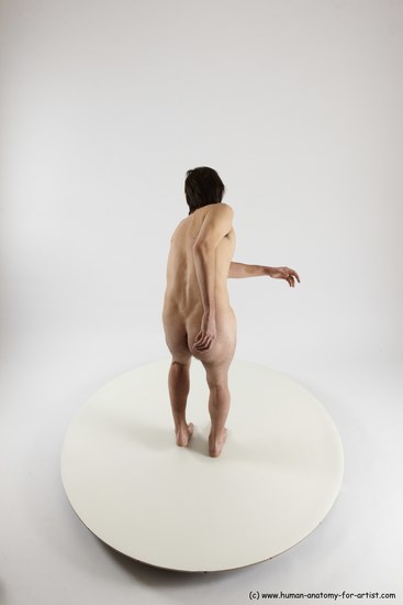 Nude Man White Standing poses - ALL Slim Short Brown Standing poses - simple Multi angles poses Realistic