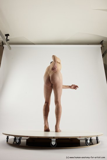 Nude Man White Standing poses - ALL Slim Short Brown Standing poses - simple Multi angles poses Realistic