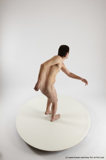 Nude Man White Standing poses - ALL Slim Short Brown Standing poses - simple Multi angles poses Realistic