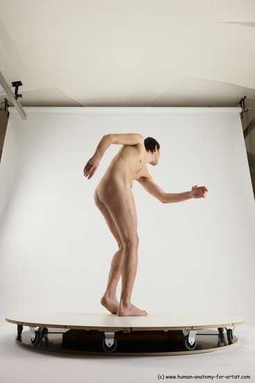 Nude Man White Standing poses - ALL Slim Short Brown Standing poses - simple Multi angles poses Realistic