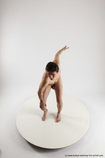 Nude Man White Standing poses - ALL Slim Short Brown Standing poses - simple Multi angles poses Realistic