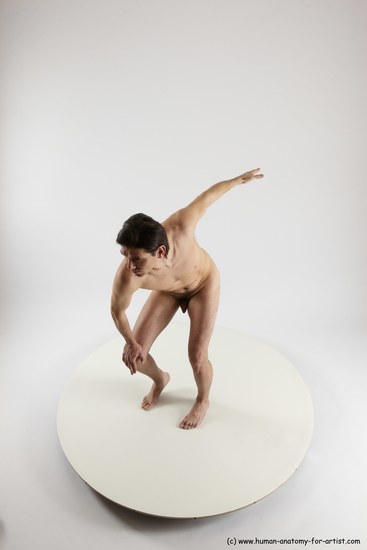 Nude Man White Standing poses - ALL Slim Short Brown Standing poses - simple Multi angles poses Realistic