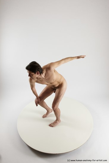 Nude Man White Standing poses - ALL Slim Short Brown Standing poses - simple Multi angles poses Realistic