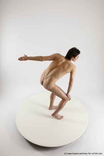 Nude Man White Standing poses - ALL Slim Short Brown Standing poses - simple Multi angles poses Realistic