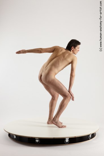 Nude Man White Standing poses - ALL Slim Short Brown Standing poses - simple Multi angles poses Realistic