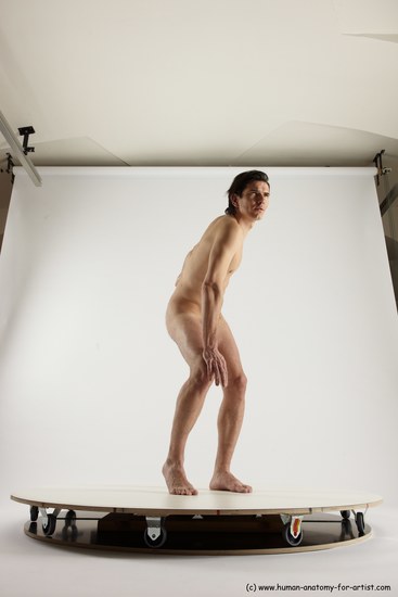 Nude Man White Standing poses - ALL Slim Short Brown Standing poses - simple Multi angles poses Realistic