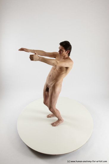 Nude Man White Standing poses - ALL Slim Short Brown Standing poses - simple Multi angles poses Realistic