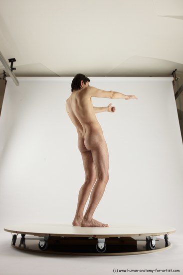 Nude Man White Standing poses - ALL Slim Short Brown Standing poses - simple Multi angles poses Realistic