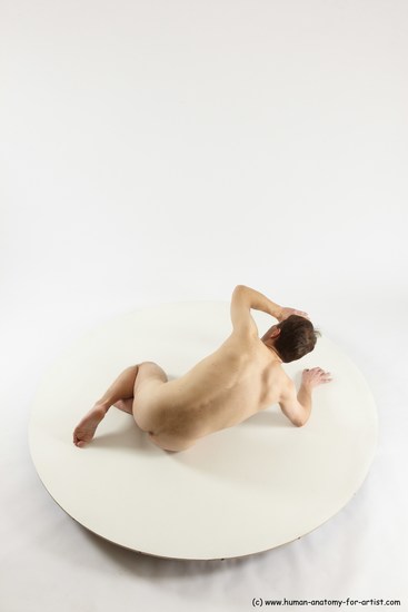 Nude Man White Sitting poses - simple Slim Short Brown Sitting poses - ALL Multi angles poses Realistic