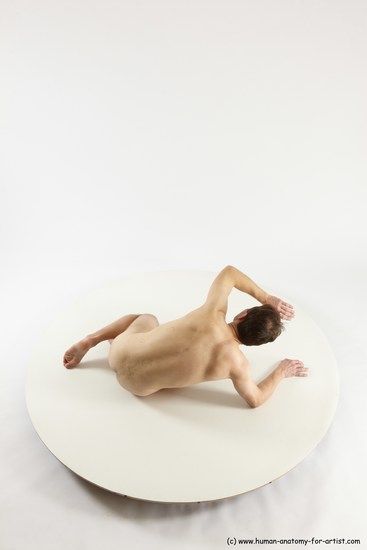 Nude Man White Sitting poses - simple Slim Short Brown Sitting poses - ALL Multi angles poses Realistic