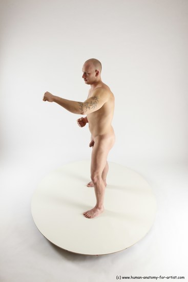 Nude Man White Standing poses - ALL Slim Bald Standing poses - simple Multi angles poses Realistic