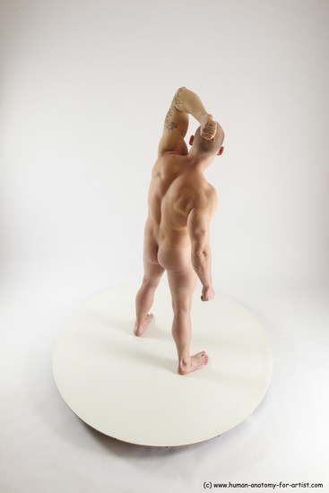 Nude Man White Standing poses - ALL Slim Bald Standing poses - simple Multi angles poses Realistic