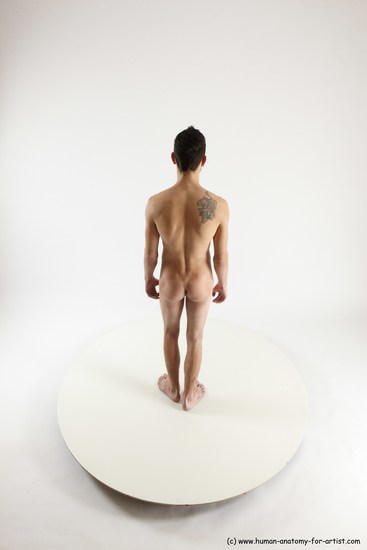 Nude Man White Standing poses - ALL Athletic Short Brown Standing poses - simple Multi angles poses Realistic