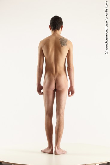 Nude Man White Standing poses - ALL Athletic Short Brown Standing poses - simple Multi angles poses Realistic