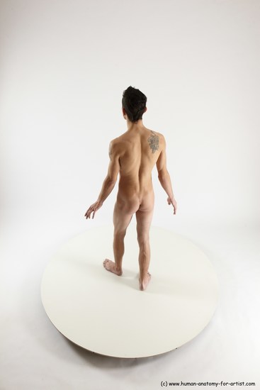 Nude Man White Standing poses - ALL Athletic Short Brown Standing poses - simple Multi angles poses Realistic