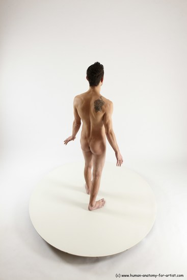 Nude Man White Standing poses - ALL Athletic Short Brown Standing poses - simple Multi angles poses Realistic