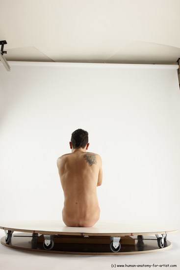 Nude Man White Sitting poses - simple Athletic Short Brown Sitting poses - ALL Multi angles poses Realistic