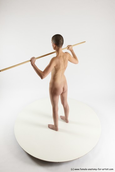 Nude White Standing poses - ALL Slim Bald Standing poses - simple Multi angles poses Realistic