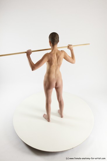 Nude White Standing poses - ALL Slim Bald Standing poses - simple Multi angles poses Realistic