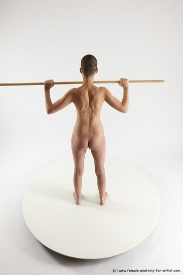 Nude White Standing poses - ALL Slim Bald Standing poses - simple Multi angles poses Realistic