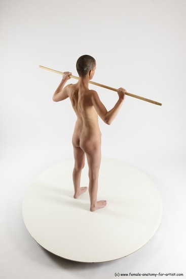 Nude White Standing poses - ALL Slim Bald Standing poses - simple Multi angles poses Realistic