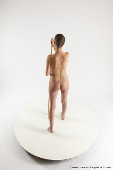 Nude White Standing poses - ALL Slim Bald Standing poses - simple Multi angles poses Realistic