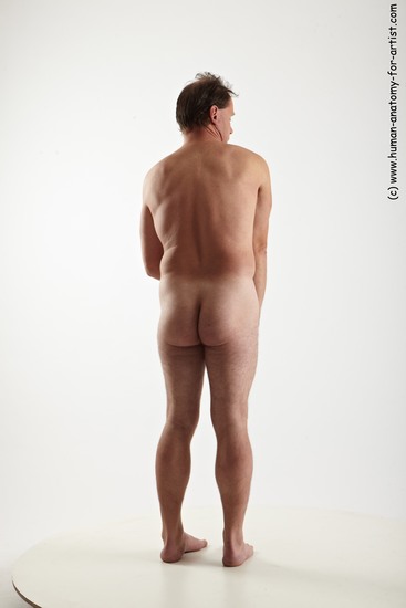 Nude Man White Standing poses - ALL Average Short Brown Standing poses - simple Realistic