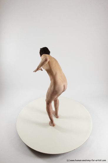 Nude Man White Standing poses - ALL Slim Short Brown Standing poses - simple Multi angles poses Realistic