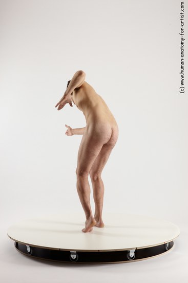 Nude Man White Standing poses - ALL Slim Short Brown Standing poses - simple Multi angles poses Realistic