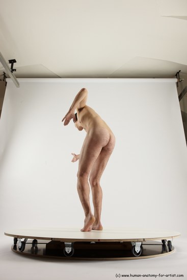 Nude Man White Standing poses - ALL Slim Short Brown Standing poses - simple Multi angles poses Realistic