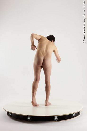 Nude Man White Standing poses - ALL Slim Short Brown Standing poses - simple Multi angles poses Realistic