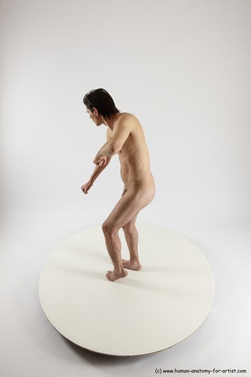 Nude Man White Standing poses - ALL Slim Short Brown Standing poses - simple Multi angles poses Realistic