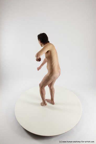 Nude Man White Standing poses - ALL Slim Short Brown Standing poses - simple Multi angles poses Realistic