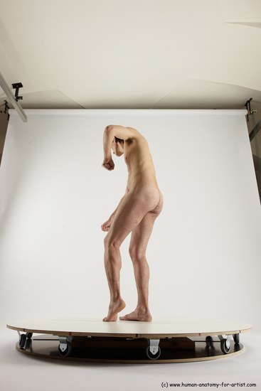 Nude Man White Standing poses - ALL Slim Short Brown Standing poses - simple Multi angles poses Realistic