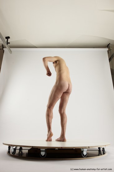 Nude Man White Standing poses - ALL Slim Short Brown Standing poses - simple Multi angles poses Realistic