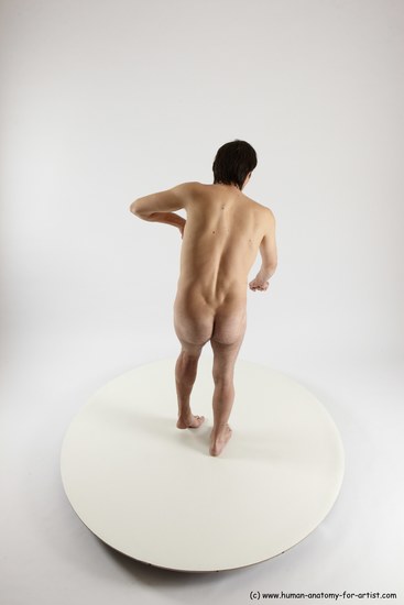 Nude Man White Standing poses - ALL Slim Short Brown Standing poses - simple Multi angles poses Realistic