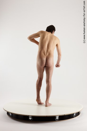 Nude Man White Standing poses - ALL Slim Short Brown Standing poses - simple Multi angles poses Realistic