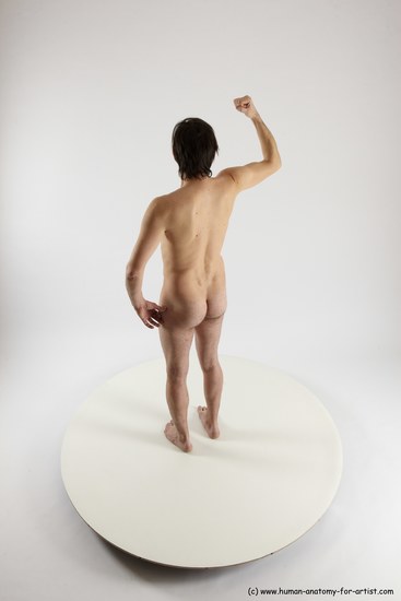 Nude Man White Standing poses - ALL Slim Short Brown Standing poses - simple Multi angles poses Realistic